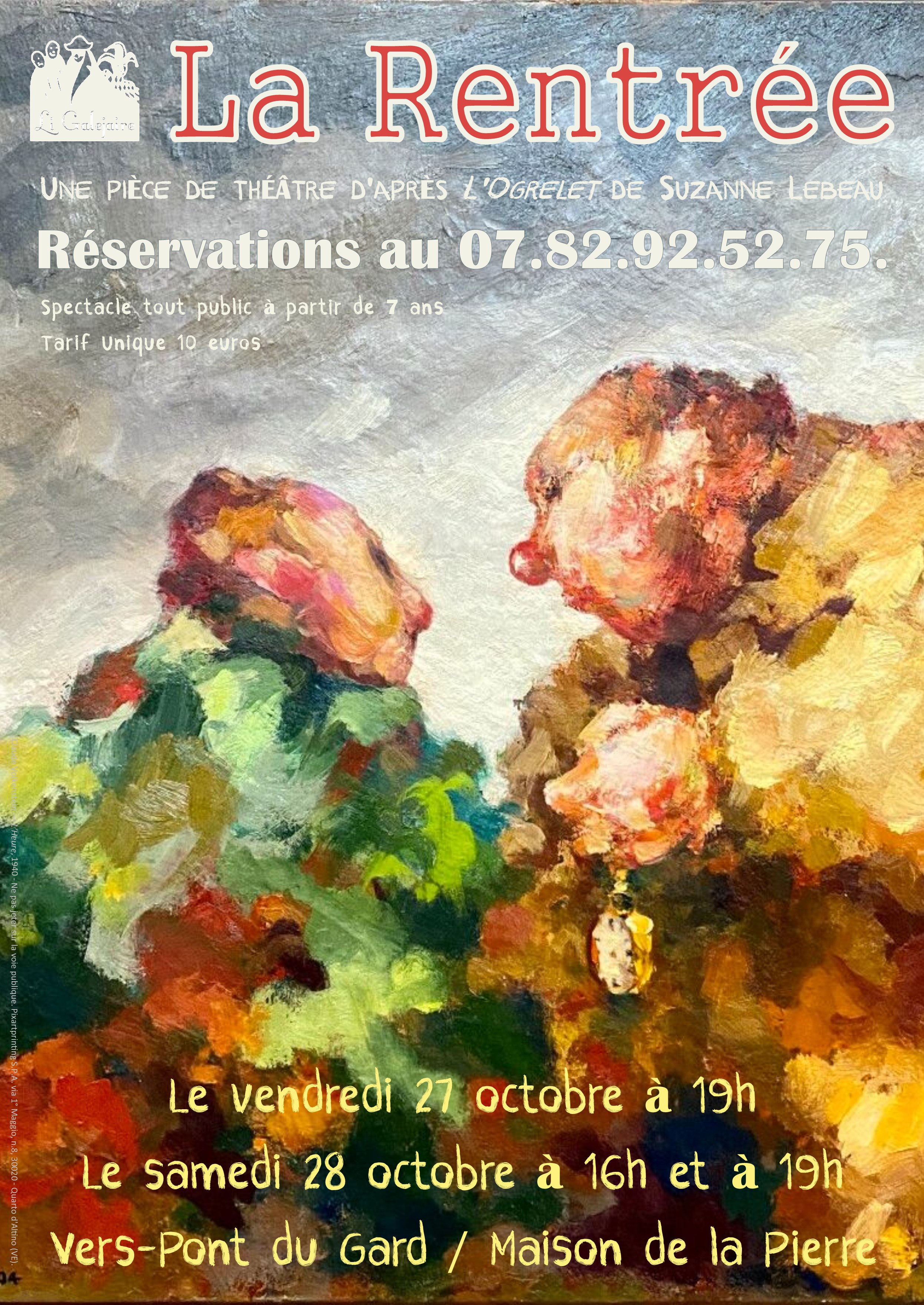 Pièce de théâtre  - La rentrée