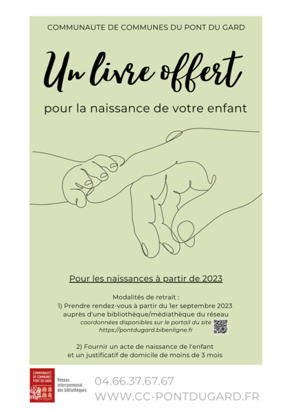 Un livre offert pour la naissance de votre enfant